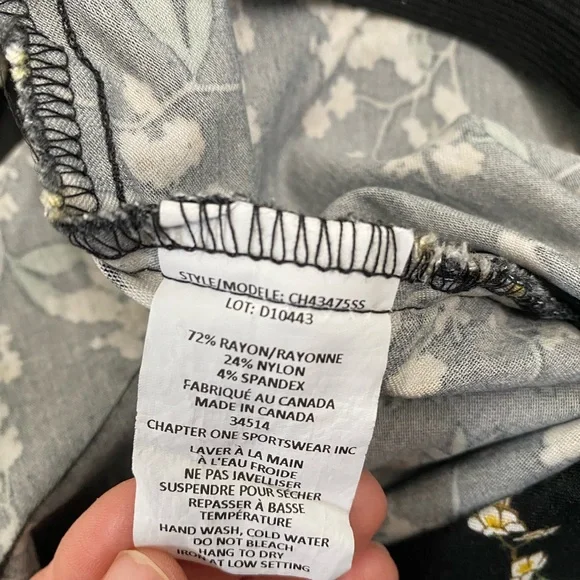 Jules & Leopold Black Stretch Floral Pencil Skirt | Size L - Picture 5 of 7